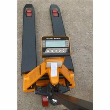 Obrázek k výrobku 2214 - Paletový vozík s váhou NDP-1-2000kg/0,5kg do 2000kg s tiskem vážních lístků