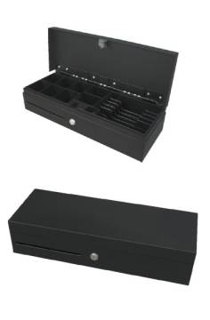 Obrázek k výrobku 4476 - Pokladní zásuvka CDM-460, 24V Flip top, černá